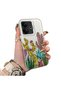 Phone Case for Vivo V60 Lite 4G/5G Compatible Acrylic Hard Back Panel with Silicone Edges Cactus Pattern