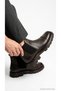 Men's Boots Chelsea Side Elastic Floter Leather Thick Threaded Sole Toe Cover Winter Daily Casual 70-208Exclus - 2