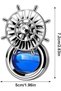 AUTO FAMILY Blue Car Air Freshener Vent Clip, Luxury Hanging Diffuser, Long Lasting Car Perfume Oil, Odor Eliminator for Car Interior, Adjustable Vent Fragrance, Premium Metal Design - 6