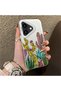 iPhone 17 Compatible Acrylic Hard Back Panel with Silicone Edges Cactus Pattern Phone Case - 2