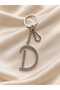 Letter D Stone Keychain Bag Ornament Car Accessory Gift - 2