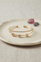 Pink Star Model Silver Color Zircon Stone Brass Bracelet