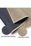 2 Pcs Set Kitchen Mats and Rugs for Floor, 44x75cm+44x120cm Long Washable Non Slip Woven Runner Rug, Rubber Grip Kitchen Floor Carpet Mats for Front of Sink, Laundry Room, Hallway (Khaki) - 4