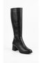 Black Women's Heeled Boots 203.07.222 - 2