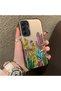 Samsung Galaxy A25 Compatible Acrylic Hard Back Panel Silicone Edged Phone Case with Cactus Pattern - 2