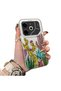 Phone Case for Tecno Pova 6/Pova 6 Pro 5g Compatible Acrylic Hard Back Panel with Silicone Edges Cactus Pattern