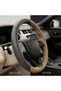 AUTO FAMILY Auto Family Sport Grip Steering Wheel Cover 15 Inch (37–38cm) – Textured PU Leather, Sweat-Resistant, All-Season Comfort, Universal Fit Car Interior Accessory (Beige) - 3