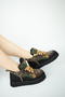 3095 Genuine Leather Nubuck Lace-Up Multi Color Thick Sole Flat Heeled Women's Ankle Boots Real Leather Nubuck - 7