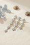 Set of 3 Earrings in Silver Color with Pole Star Detail