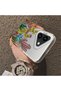 iPhone 17 Compatible Acrylic Hard Back Panel with Silicone Edges Cactus Pattern Phone Case - 4