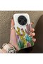 Phone Case for Xiaomi Redmi 14C 4G/5G Compatible Acrylic Hard Back Panel with Silicone Edges Cactus Pattern - 2