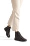 Women's Black Genuine Leather Boots Casual Zippered Winter Shoes - Sunayka - 3