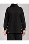 Women's Black Snap Detailed Slit Oversize Oysho Set - 5