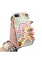 Fluttershy Pattern Phone Case with Acrylic Hard Back Panel and Silicone Edge, Compatible with iPhone 7/8/Se 2020 2022