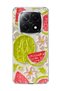 Redmi Note 14 Pro Plus 5g Compatible Watermelon Oil Painting Printed Transparent Phone Case