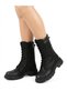 Women's Black Nubuck Genuine Leather Orthopedic Non-Slip Sole Warm Daily Boots