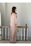 Women's Chinese Button Trend Satin Shirt Double Suit - 4