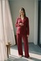 Veloria Shirt Collar Lace Embroidered Maternity and Postpartum Pajama Set