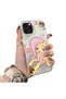 Fluttershy Pattern Phone Case with Acrylic Hard Back Panel and Silicone Edges Compatible with iPhone 14 Pro
