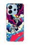 Redmi Note 14 4g Compatible Jellyfish and Cat Printed Transparent Phone Case