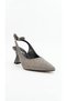 Platinum glitter women's high heeled shoe 036.9002