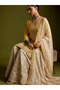 Yellow & Gold Heavy Chinnon Silk Embroidered Sharara Suit Set - HRT10069 | Yellow & Gold-Size:M-38-Inches - 3