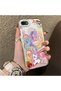 iPhone 7/8/Se 2020 2022 Compatible Acrylic Hard Back Panel with Silicone Edges Pony Pattern Phone Case - 3