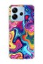 Redmi Note 14 4g Compatible Yellow Dog Paw Heart Printed Transparent Phone Case