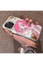 iPhone 16 Pro Compatible Acrylic Hard Back Panel with Silicone Edges Pinkie Pie Patterned Phone Case - 3