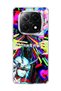 Redmi Note 14 Pro Plus 5g Compatible Neon Heart Sparkle Printed Transparent Phone Case