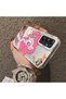 Pinkie Pie Patterned Phone Case with Silicone Edges and Acrylic Hard Back Panel Compatible with Samsung Galaxy A34 - 4