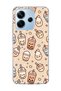 Redmi Note 14 4g Compatible Sausage Dog Pink Plaid Printed Transparent Phone Case