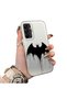 Samsung Galaxy A15 4G/5G Compatible Acrylic Hard Back Panel with Silicone Edges Batman Patterned Phone Case