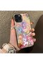 iPhone 11 Pro Max Compatible Acrylic Hard Back Panel Silicone Edged Phone Case with Pony Pattern - 2