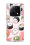 Redmi Note 14 Pro Plus 5g Compatible Cute Sushi Printed Transparent Phone Case