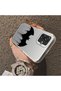 Samsung Galaxy A07 4g Compatible Acrylic Hard Back Panel Silicone Edged Phone Case with Batman Pattern - 4