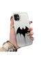 iPhone 12/12 Pro Compatible Acrylic Hard Back Panel with Silicone Edges Batman Patterned Phone Case