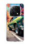 Redmi Note 14 Pro Plus 5g Compatible Green Classic Car Printed Transparent Phone Case