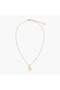 Gold Tone Necklace with Heart Pendant