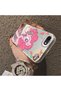 Pinkie Pie Pattern Phone Case with Acrylic Hard Back Panel Compatible with iPhone 7/8/Se 2020 2022 Silicone Edges - 5