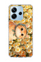 Redmi Note 14 4g Compatible Geisha Full Moon Printed Transparent Phone Case