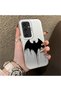 Samsung Galaxy S25 Plus Compatible Acrylic Hard Back Panel with Silicone Edges Batman Patterned Phone Case - 2