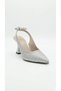 Silver glitter women's high heeled shoe 036.9002 - 2