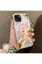 Fluttershy Pattern Phone Case with Acrylic Hard Back Panel and Silicone Edges Compatible with iPhone 15 Plus/14 Plus - 3