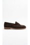 Brown suede women's genuine leather shoes 597.2150 - 3