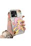 Xiaomi Poco X6 Compatible Acrylic Hard Back Panel Silicone Edged Fluttershy Patterned Phone Case