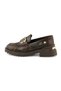 D26Ka-3215 Women's Printed Genuine Leather Buckle Casual Shoes - 2