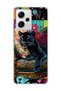 Redmi Note 12 Pro 5g Compatible Black Panther Printed Transparent Phone Case