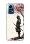Redmi Note 12 Pro 4g Compatible Samurai Cherry Wood Printed Transparent Phone Case