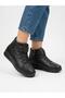 Women's Black Genuine Soft Leather Orthopedic Non-Slip Sole Warm Daily Boots